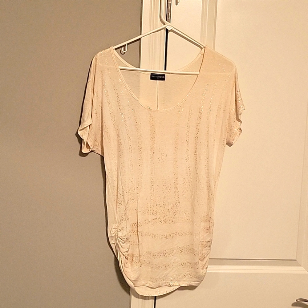 Tunic shirt with gold speckles
